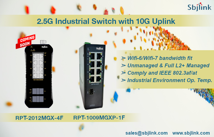 2.5G Industrial Switch with 10G Uplink