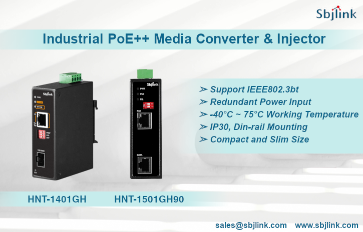 IEEE 802.3bt Media Converter and Injector